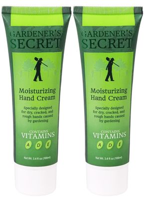 Gardeners Secret Moisturizing Hand Cream - 3.4 fl. oz. - 2 Pack -Infused With Vitamins A, D, and E - Heals Dry, Cracked, and Rough Hands - Ultra Hydration, Super Soft - Pleasant, Therapeutic Aroma