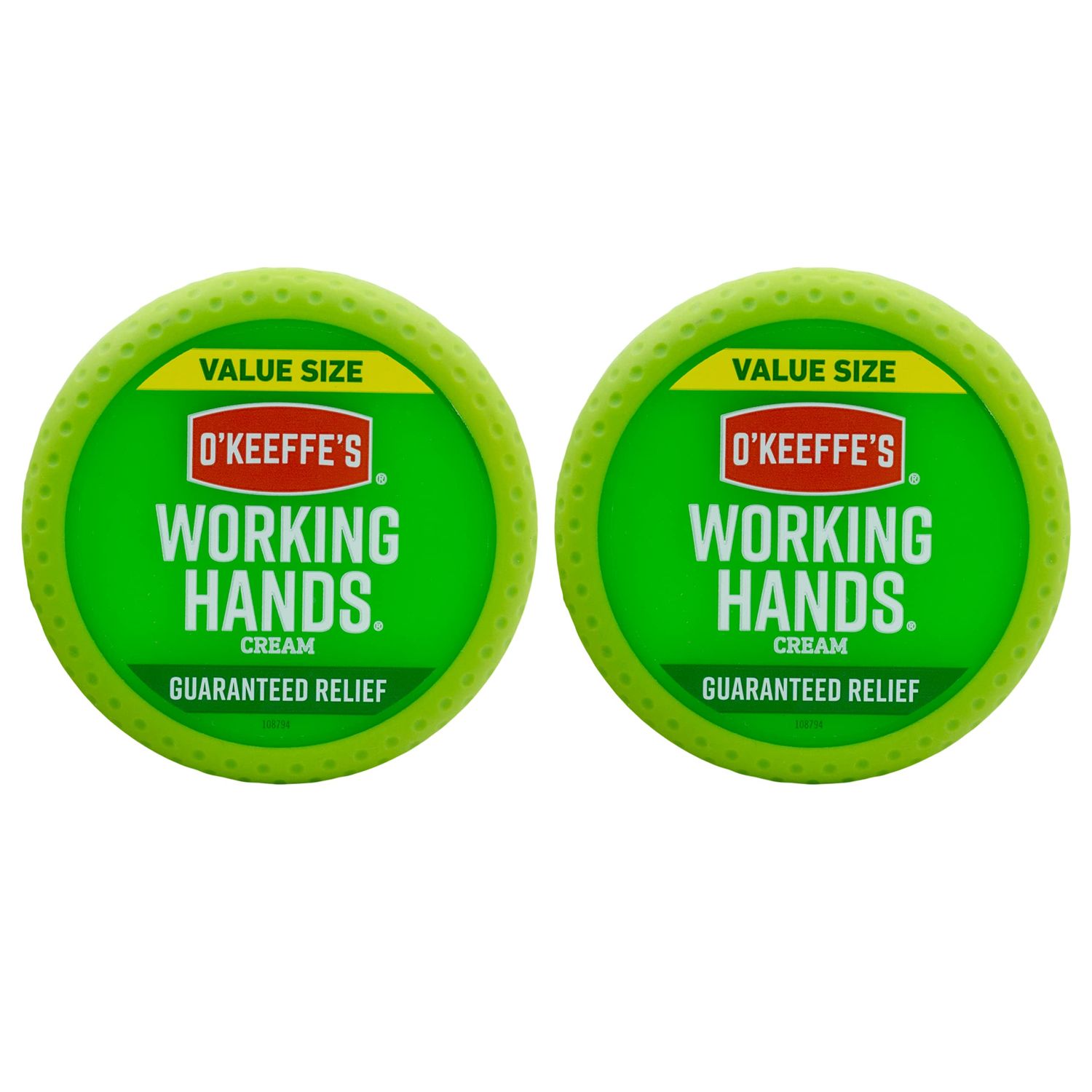 O&#39;Keeffe&#39;s Working Hands Hand Cream; For Extremely Dry; Cracked Hands; 6.8 oz Jar (Value Size; Pack of 2)