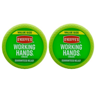 O&#39;Keeffe&#39;s Working Hands Hand Cream; For Extremely Dry; Cracked Hands; 6.8 oz Jar (Value Size; Pack of 2)