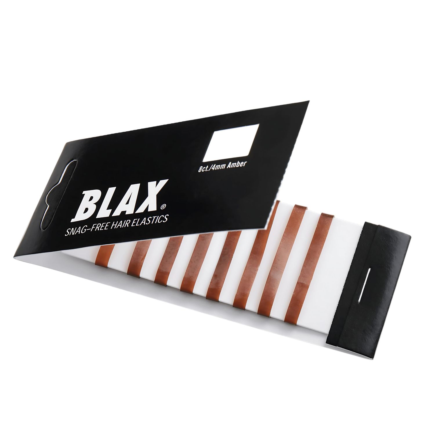 Blax Hair Elastics Brown 4mm, 8 Count