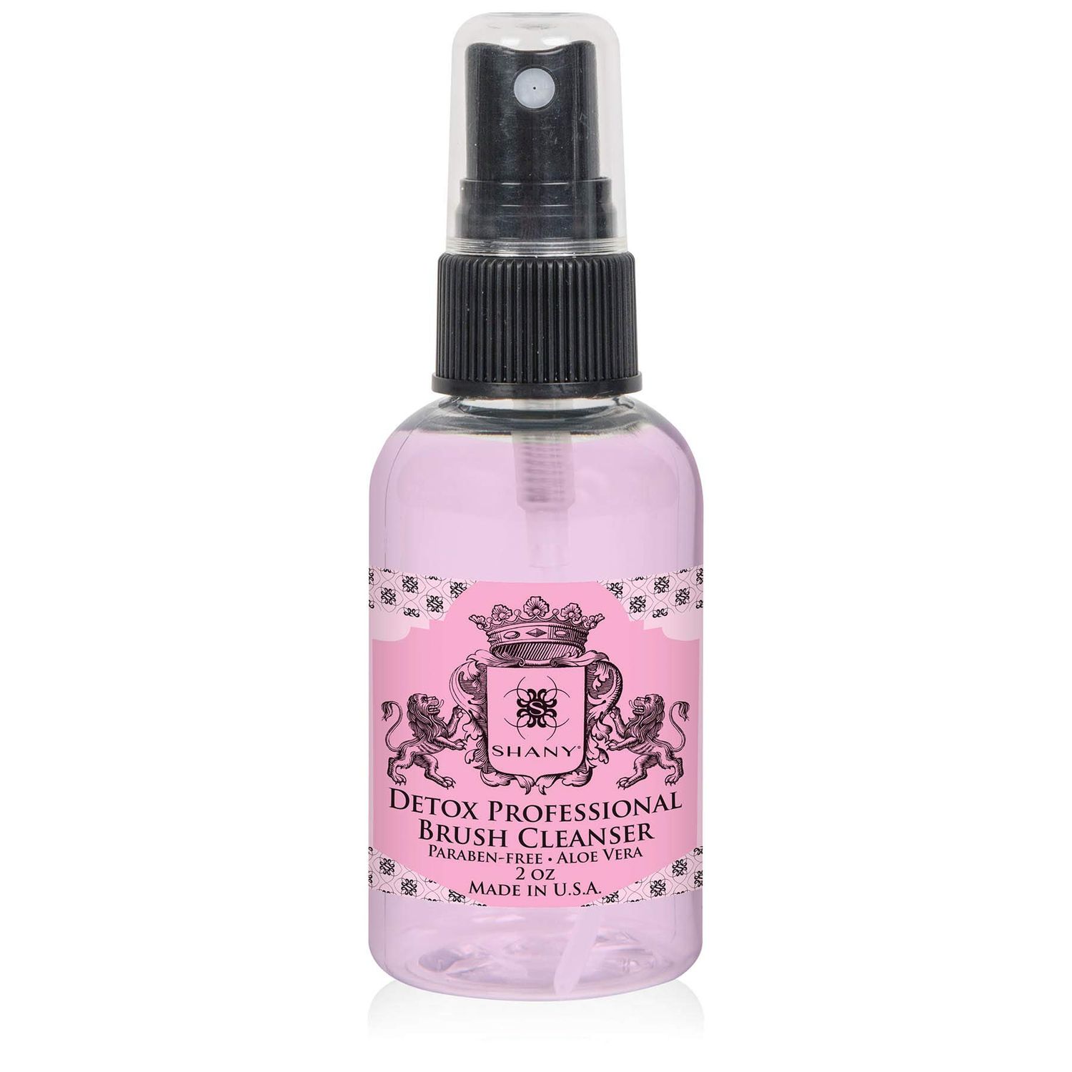 SHANY DETOX Professional Makeup Brush and Sponge Shampoo, Brush Cleanser, Removes dirt, Makeup from brushes and Sponges - Paraben Free, Vegan, Cruelty Free - Instant Dry - 2oz