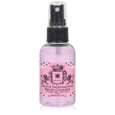 SHANY DETOX Professional Makeup Brush and Sponge Shampoo, Brush Cleanser, Removes dirt, Makeup from brushes and Sponges - Paraben Free, Vegan, Cruelty Free - Instant Dry - 2oz