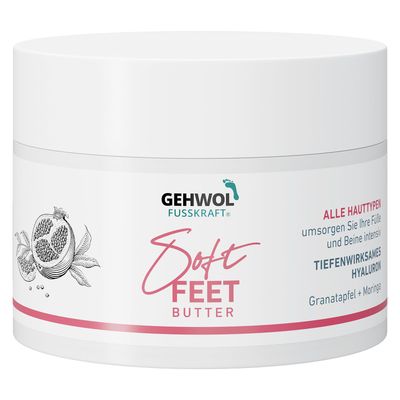 GEHWOL Soft Feet Butter 3.5 oz/100 ml pomegranate &amp; moringa