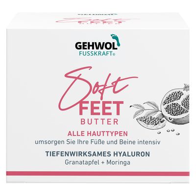 GEHWOL Soft Feet Butter 3.5 oz/100 ml pomegranate &amp; moringa