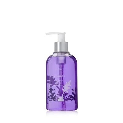 Thymes Moisturizing Hand Wash Soap with Pump - Luxury Hand Soap Gently Cleanses &amp; Moisturizes - Skin Care with Glycerin &amp; Jojoba - Calming, Floral Fragrance (Lavender, 8.25 oz)