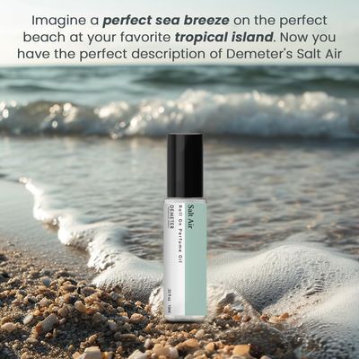 DEMETER Salt Air Roll On Perfume Oil Fragrance Library, 0.33 Oz, Long-Lasting