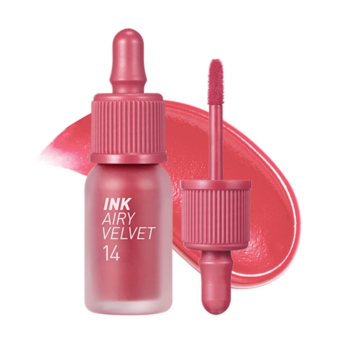 Peripera Ink Airy Velvet Lip Tint, Liquid Lip (0.14 fl oz, 014 ROSY PINK)