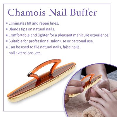 Winning Nails Chamois Buffer And Buffing Cream | Buff And Shine Dull Nails While Softening Cuticles | Assists With Fill And Repair Lines | 1.75 Oz. Set