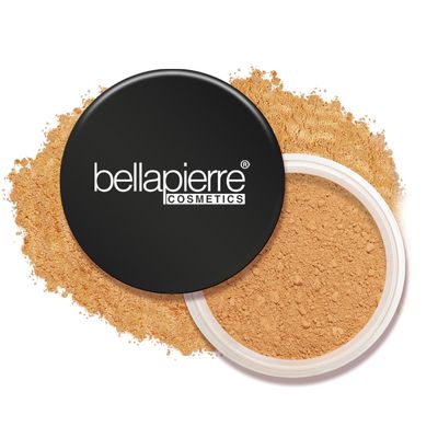 bellapierre Mineral Foundation SPF 15 - Loose Powder Foundation | Vegan &amp; Cruelty Free Natural Makeup | Full Coverage Matte Finish | Hypoallergenic | Oil &amp; Talc Free - 0.32 Oz - Brown Sugar