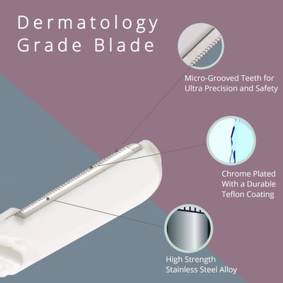 Dermaplaning Tool (9 Count) - Easy to Use Dermaplane Razor for Face - Practical Hair Remover Blade for Eyebrows and Peach Fuzz - Facial Shaver for Women That Helps Exfoliate and Smooth the Skin