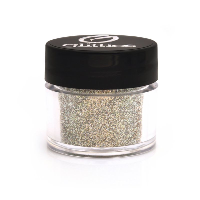 GLITTIES - Heaven Sent - Cosmetic Extra Fine (.006") Mixed Glitter Powder - Make Up, Body, Face, Hair, Lips, Nails - (10 Gram Jar)