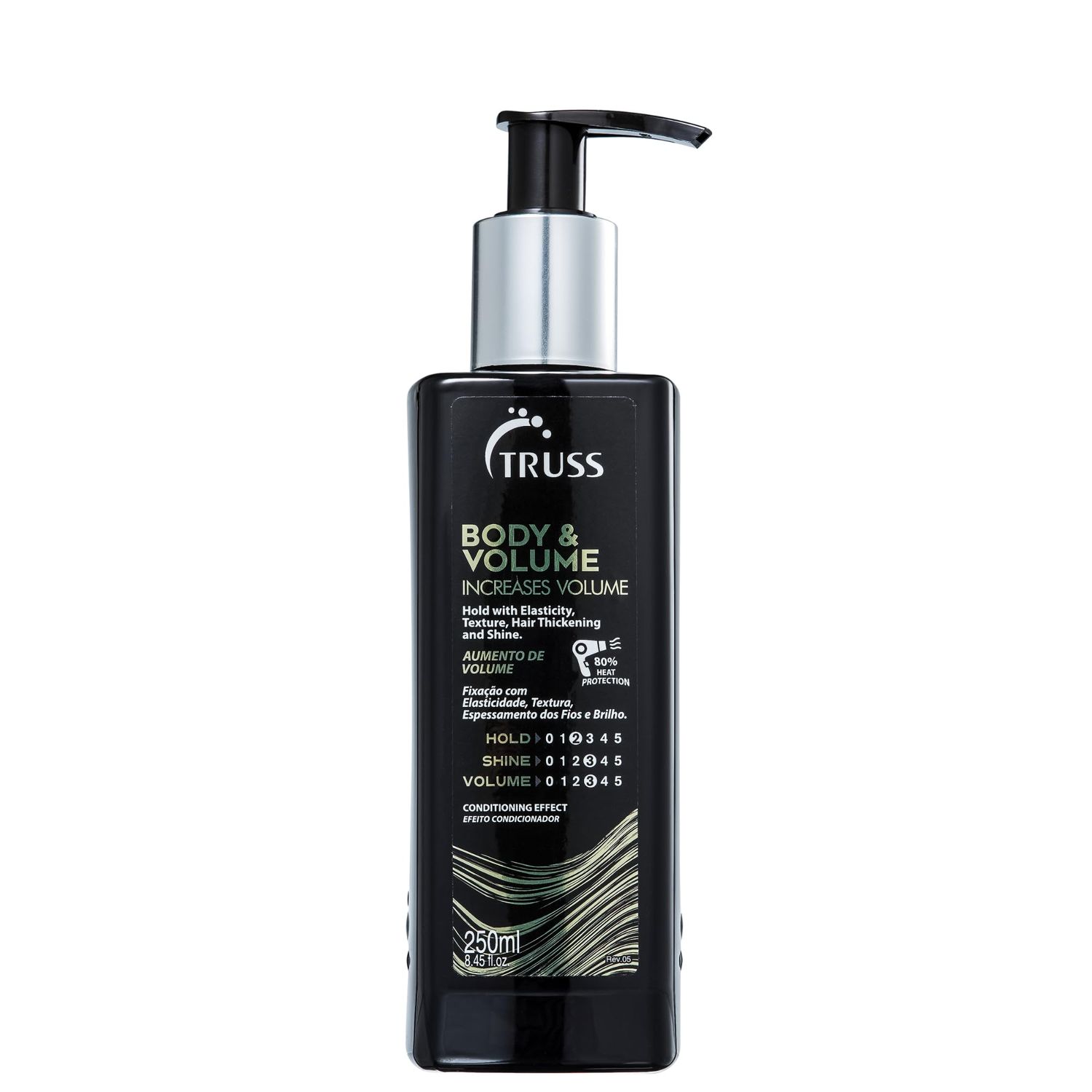 TRUSS Body &amp; Volume - Weightless, Heat Activated Cream for Volume and Texture to Thin, Oily Hair Types - Light to Medium Hold with Elasticity, Hair Thickening &amp; Shine (8.45oz)