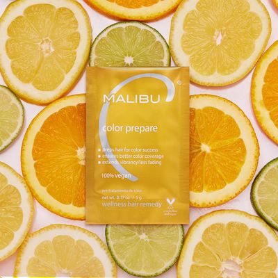 Malibu C Color Prepare Wellness Hair Remedy (1 Packet) - Extends Hair Color Vibrancy & Counteracts Discoloration - Hair Care Remedy for Color Treated Hair