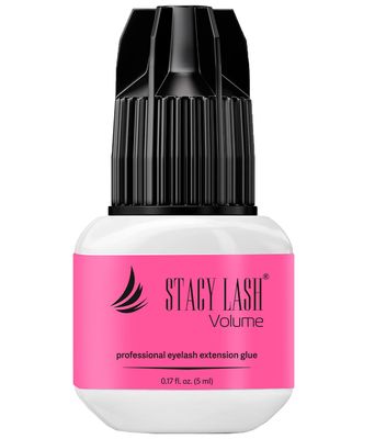 Volume Eyelash Extension Glue Stacy Lash 0.17fl.oz/5ml/3-4 Sec Drying Time/Retention 6 Weeks/Black Adhesive/Professional Supplies/Pegamento de Pestaas