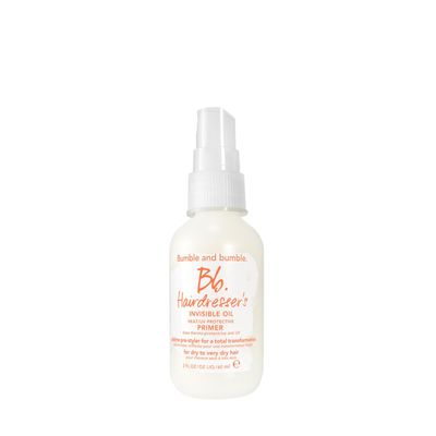 Bumble and bumble. Hairdresser&#39;s Invisible Oil Heat/UV Protection Leave-In Conditioner Hair Primer | Hydrating, Anti Frizz, Color Safe | Straight, Coily | With Argan Oil + Coconut Oil, 2 Fl Oz