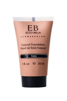 Ecco Bella Liquid Foundation Makeup - Lightweight, Buildable Coverage - Hydrating Foundation - Clean Foundation Makeup, Vegan - Protects &amp; Hydrates Skin - Tan