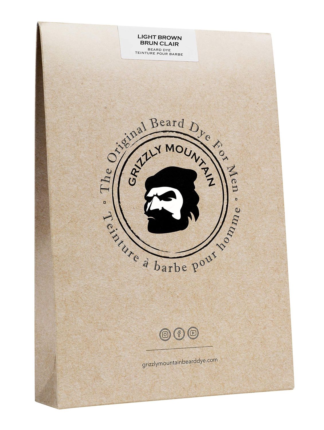 Grizzly Mountain Beard Dye - Organic &amp; Natural Light Brown Beard Dye