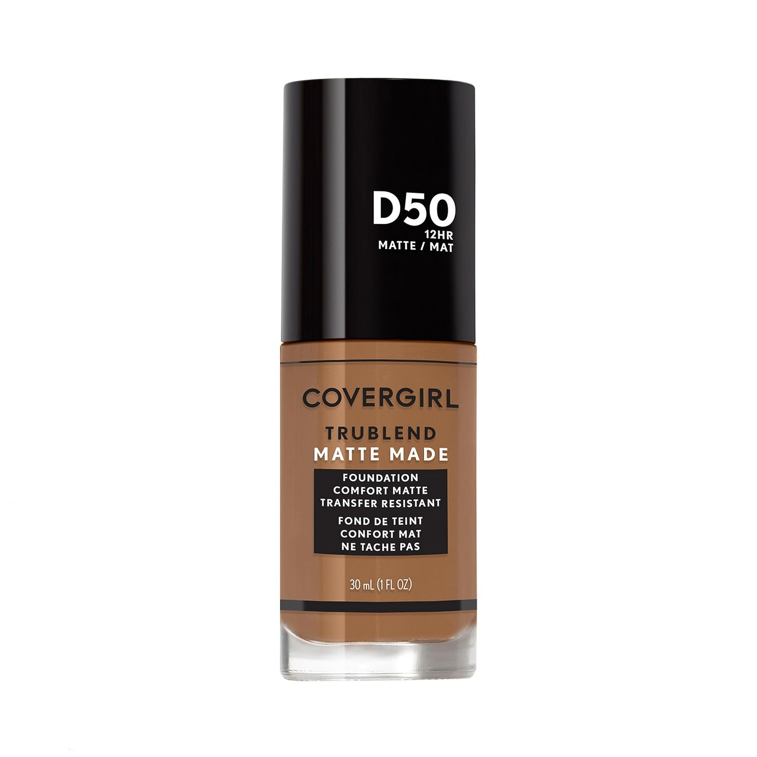 COVERGIRL TruBlend Matte Made Liquid Foundation, Deep Golden, 1.01 Fl Oz (Pack of 1)