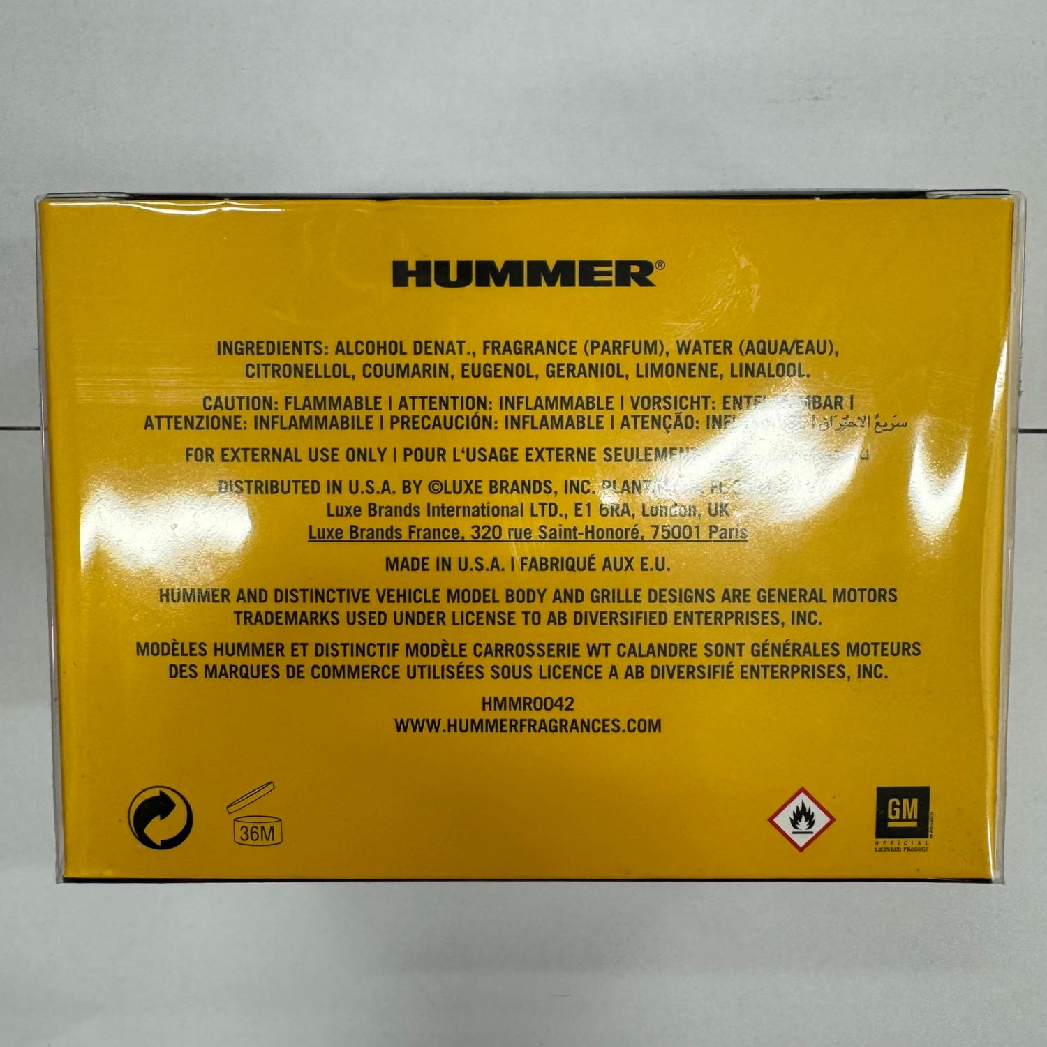 Hummer Hummer 4.2 oz EDT Spray For Men