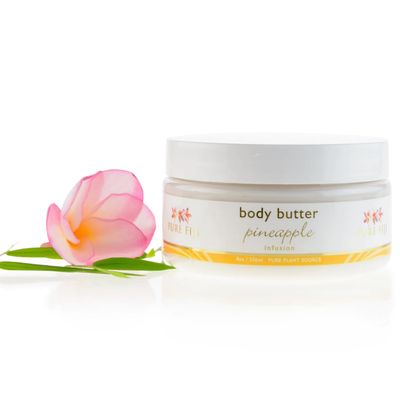 PURE FIJI Body Butter - Moisturizer Body Butter Cream - Face Cream and Body Lotion for Dry Skin with Natural Oils &amp; Vitamin E, Body Butter For Women for Men,Pineapple, 8oz