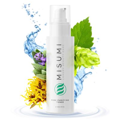 Purifying Toner for Face &amp; Skin - Pore Minimizer Facial Astringent Acne Treatment for Women &amp; Men - Witch Hazel, Lavender, Sage &amp; Hops Combination for All Skin Including Dry, Oily and Sensitive