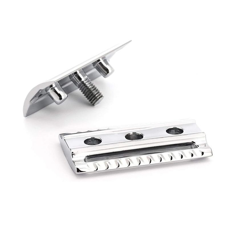 MHLE TRADITIONAL R89 Double Edge Safety Razor (Closed Comb) | Perfect for Everyday Use | Barbershop Quality Close Smooth Shave | Luxury Razor for Men