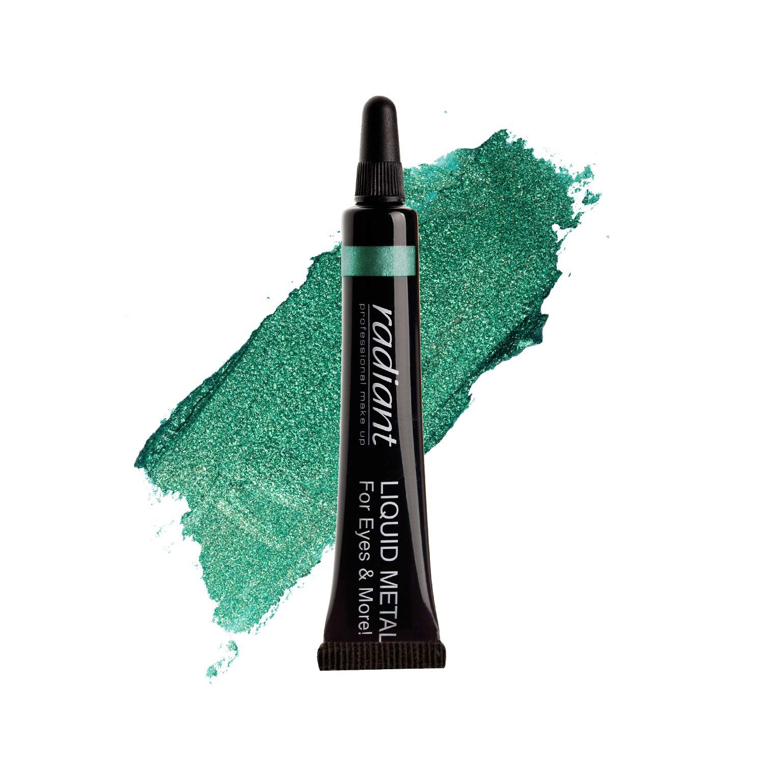 Radiant Professional Liquid Metal For Eyeshadow Eyes &amp; Lips, Waterproof Liquid Shadow for Intense Color &amp; Long Lasting Effect, Fast Drying Smudge Proof Metallic Pigment, 0.23 ounces (19)