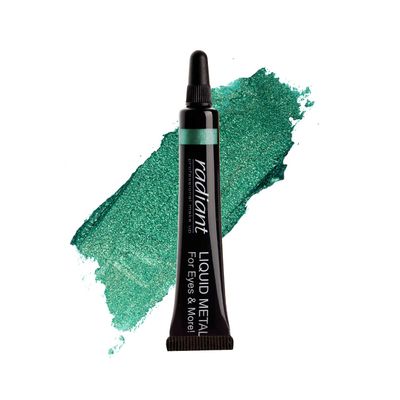 Radiant Professional Liquid Metal For Eyeshadow Eyes &amp; Lips, Waterproof Liquid Shadow for Intense Color &amp; Long Lasting Effect, Fast Drying Smudge Proof Metallic Pigment, 0.23 ounces (19)