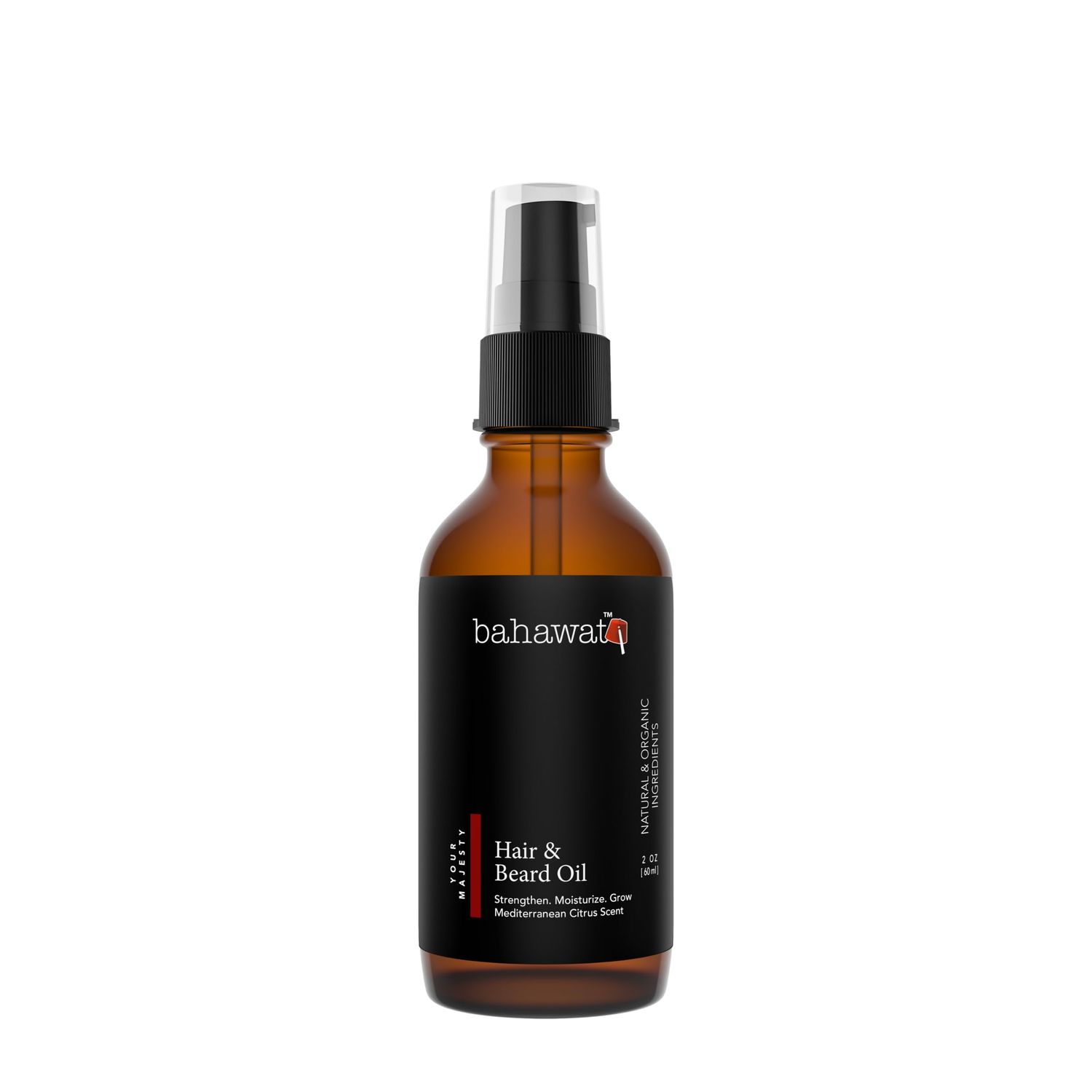 BAHAWAT: Premium Beard Oil Conditioner &amp; Softener - Your Majesty- 2 ounce - Beard Itch and Dry Skin Relief - Handcrafted from Natural Ingredients - Label may vary