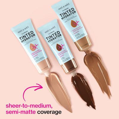 wet n wild Bare Focus Tinted Hydrator Matte Finish, Porecelain, Oil-Free, Moisturizing Makeup | Hyaluronic Acid | Sheer To Medium Coverage