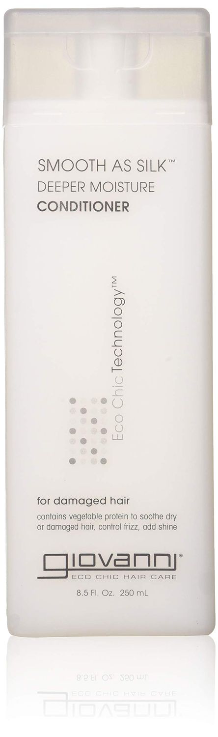 GIOVANNI COSMETICS - Eco Chic Smooth as Silk Shampoo &amp; Conditioner, 8.5 Fluid Ounce/250 Milliliter - Deep Moisture for chemically processed hair