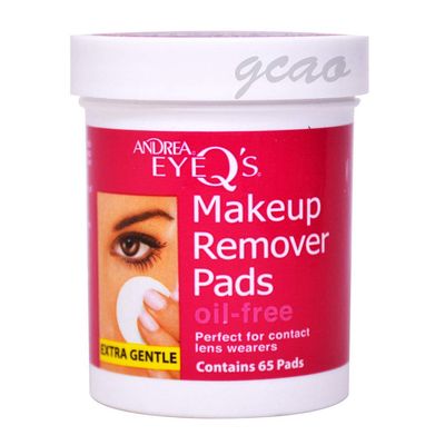 Andrea Eye Q&#39;s Oilfree Eye Makeup Remover Pads, 65 Count