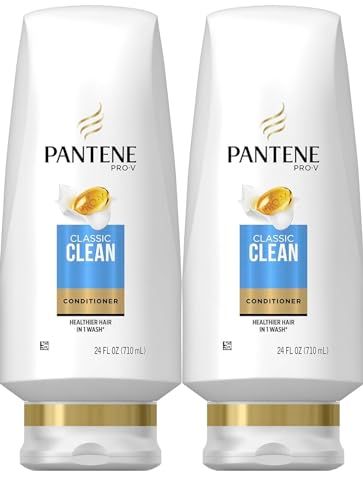 Pantene Classic Clean Conditioner, 24 fl oz, Twin Pack