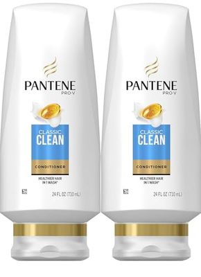 Pantene Classic Clean Conditioner, 24 fl oz, Twin Pack