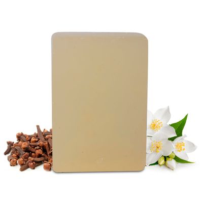 SVATV Handcrafted Soap with natural, soothing herbs of CLOVE &amp; JASMINE For Men and Women - Exfoliating Bar, Traditional Ayurvedic Herbal Soap for all skin type - 125g