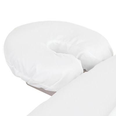 ForPro Professional Collection Premium Microfiber Face Rest Cover, White, Ultra-Light, Stain and Wrinkle-Resistant, for Massage Tables