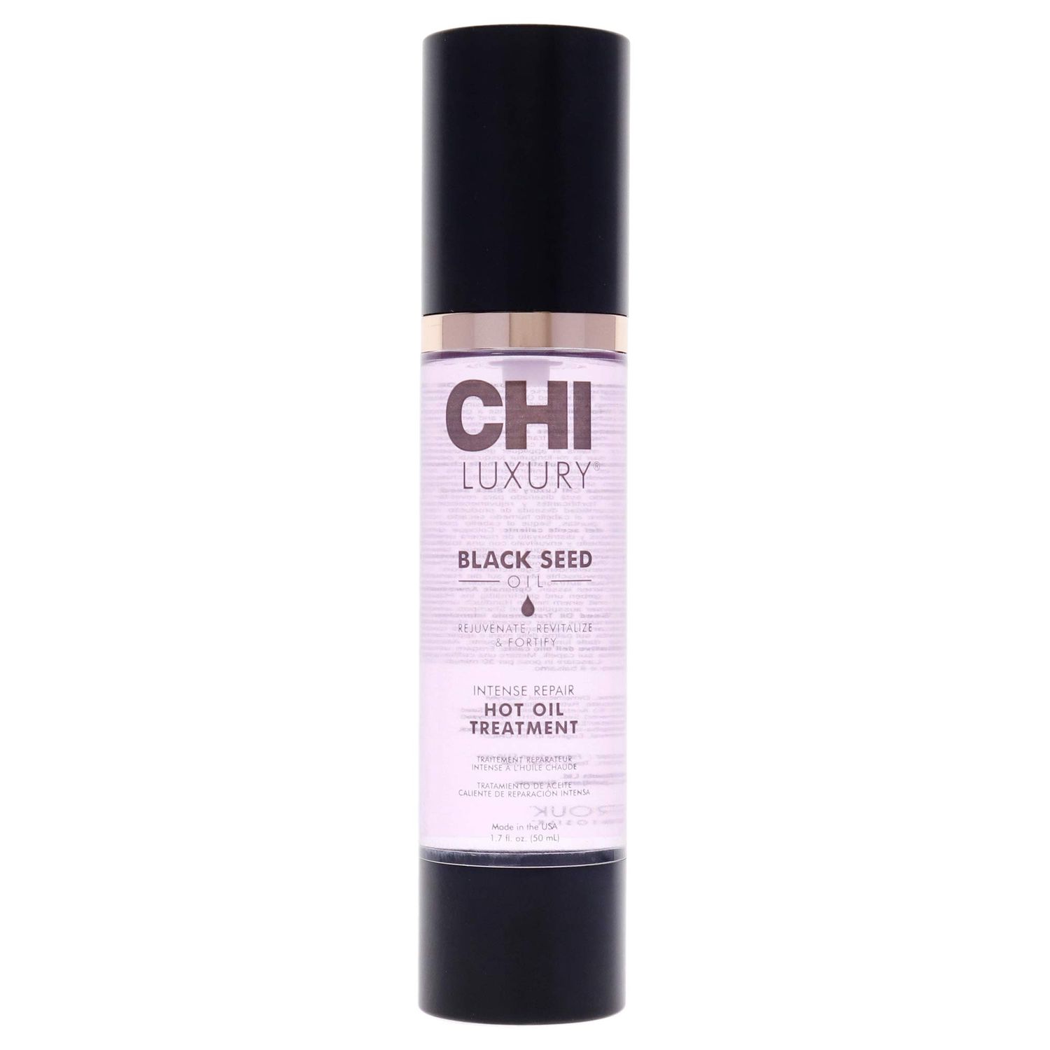 CHI Luxury Black Seed Oil Intense Repair Hot Oil Treatment, Moisturizes &amp; Strengthens Dry &amp; Damaged Hair, Sulfate, Paraben &amp; Gluten-Free, 1.7 Oz