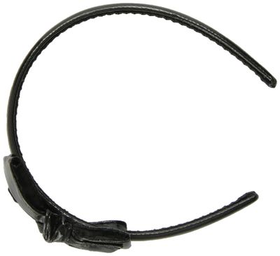 Caravan Leatherette Headband With A Two (2) Tone Bow Of Contrasting Or Complementing Color