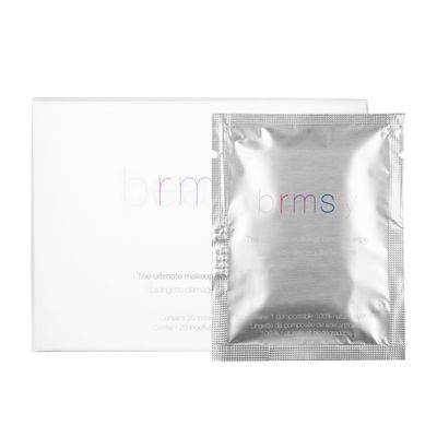 RMS Beauty Makeup Remover Wipes - Organic Coconut Oil Makeup Remover, Oil Based Makeup Remover, Face Wash &amp; Eye Makeup Remover, Make Up Wipes for Face