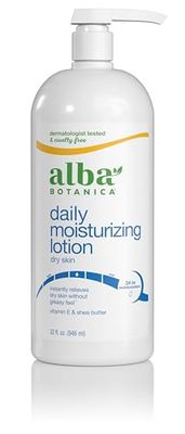Alba Botanica Daily Moisturizing Lotion, Dry Skin, with Vitamin E and Shea Butter, 32 Oz (Packaging May Vary)