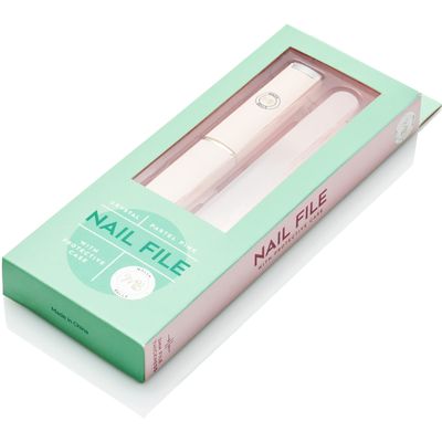 Malva Belle Best Crystal Glass Nail File for Women - Nail File &amp; Travel Case - Nail File Set - Heavy Duty Nail File for Natural Nails, Gel - Professional Nail Shaper - Nail Essentials - Pink 3mm
