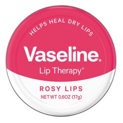 Vaseline Lip Therapy Lip Balm, Rosy Lips 0.6 oz (Pack of 12)