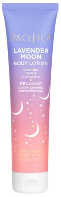 Pacifica Body Lotion - Lavender Scented Moon Relaxing Body Moisturizer Cream with Rose, Chamomile &amp; Vitamin E, Lightweight, Vegan &amp; Cruelty-Free Dermatologist Tested (1 Count)