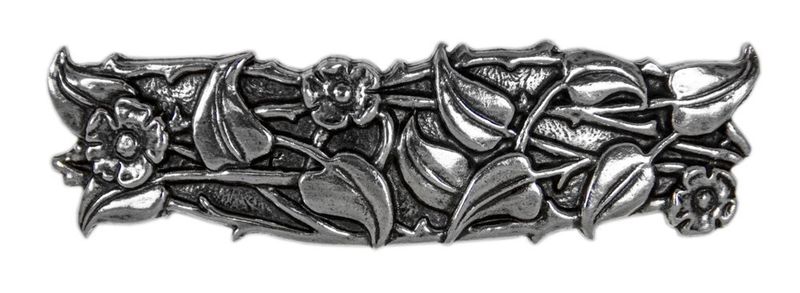 Periwinkle Hair Clip, Hand Crafted Metal Barrette Made in the USA with a Medium 70mm Clip by Oberon Design