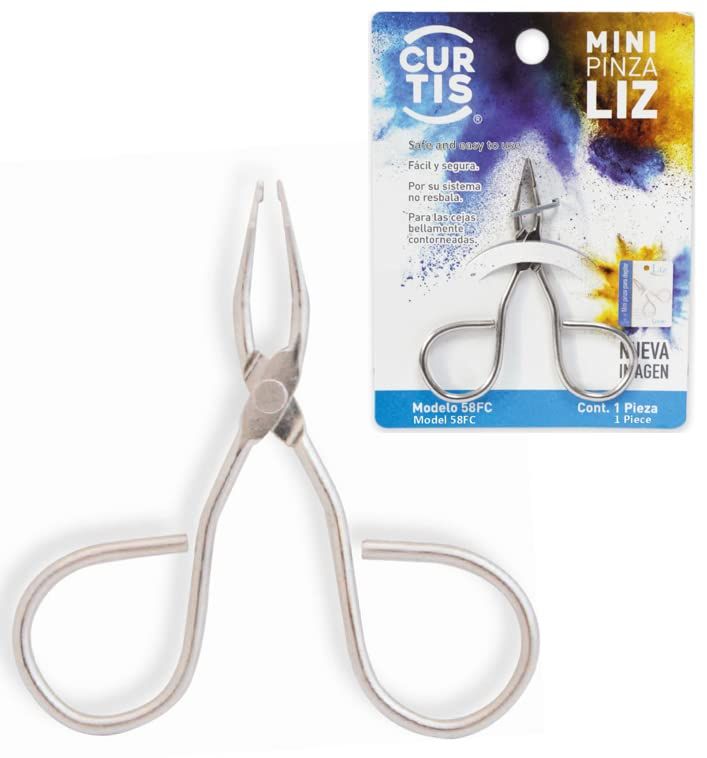 PROFESSIONAL Mini TWEEZERS, The BEST PRECISION EYEBROW TWEEZERS Men/Women; PORTABLE/TRAVEL Length 2.8 Width: 2.2 Beauty Tools for Facial Hair, Ingrown Hair, Blackhead; Model 58FC; MADE IN MEXICO