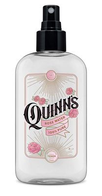 Quinns Rose Water - Hydrating Facial Toner Spray, Rosewater for Hair, Skin &amp; Face Mist, 8 Ounce