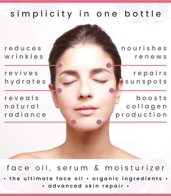 SOCO Botanicals Face Oil Serum - Anti Aging Organic Elixir for Face and Eyes with Sea Buckthorn, Argan, Rosehip & CoQ10, Neroli & Immortelle Essential Oil Blend
