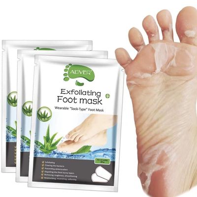 Foot Peel Mask 3 Pack? Exfoliator Peel Off Calluses Dead Skin Callus Remover?Baby Soft Smooth Touch Feet-Men Women (Aloe Vera)