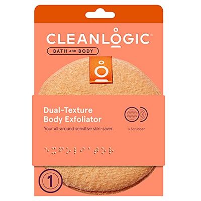 Cleanlogic Exfoliating Round Dual Texture Body Scrubber (Pack of 12)