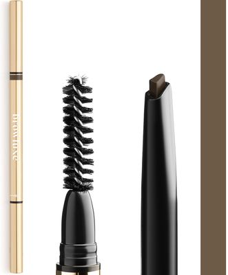 Browluxe Eye Brow Pencil, Ultra Thin Precision Eyebrow Pencil, Long Lasting, Waterproof Eyebrow Makeup, Nourishing Brow Definer Pencil in Shade Taupe